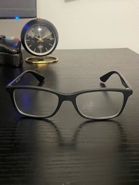 Classic Black Ray-Ban  Rectangular Glasses